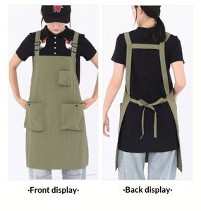 Tablier de travail unisexe sans manches, imperméable, style européen, pour le commerce extérieur, la restauration, les salons de thé, le café et les salons de manucure - Product Image 2