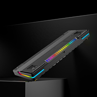 Clavier mécanique de jeu d'ordinateur sans fil à échange à chaud 68 touches 2.4G avec tampon en silicone