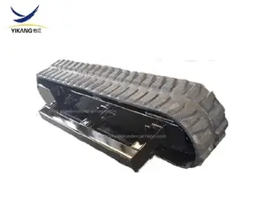 3.6 tons new design structure rubber track undercarriage chassis for robot vehicle