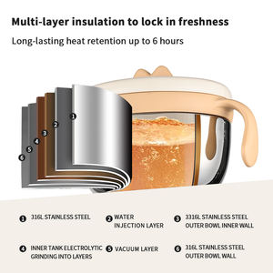 Cuenco de acero inoxidable 316L para niños, cuenco de comida desmontable - Product Image 4