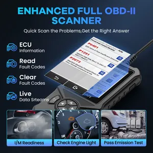 Outil de diagnostic automobile OBD2 DIY, lecture des codes, test d'émissions AutoVIN, recherche de données en temps réel, mise à jour et impression en un clic - Product Image 4