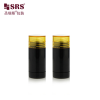 Envases de Desodorante Vacíos de Plástico AS de 15 ml, Aptos para Viajes, Botellas con Sistema de Giro para Cuidado Personal
