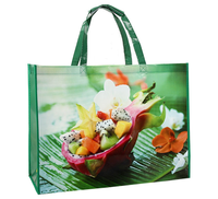 Groothandel Recyclebare PP Non-Woven Tassen met Aangepast Logo Letterprint Herbruikbare Supermarkt Promotionele Boodschappentassen