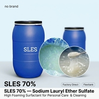 Sulfate de lauryl éther de sodium (SLES) 70% CAS 68585-34-2 Code HS 34023900 Détergent Shandong Chine