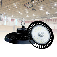 Lámpara LED UFO de Aluminio Fundido a Presión para Techos Altos, con Sensor de Movimiento Inteligente, IP65, 60W a 240W, Alto Lumen, Iluminación Industrial para Garajes y Fábricas