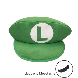 Chapeau de fête promotionnel MMO-0191, faux chapeau Mario, chapeau <span class=keywords><strong>Luigi</strong></span> avec moustaches - Product Image 3