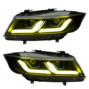 ไฟหน้า YU GUANG สำหรับ BMW ซีรีส์ 3 <span class=keywords><strong>E90</strong></span> ปี 2005 2009 2012 อุปกรณ์ตกแต่งรถยนต์ ไฟหน้าอัพเกรด <span class=keywords><strong>E90</strong></span> ไฟหน้ารถยนต์ด้านหน้า ไฟ DRL สีเหลือง - Product Image 5
