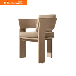 Set <span class=keywords><strong>da</strong></span> Pranzo <span class=keywords><strong>per</strong></span> Esterni in Teak Massiccio di Alta Qualità, Tavolo e <span class=keywords><strong>Sedie</strong></span> Robusti <span class=keywords><strong>con</strong></span> <span class=keywords><strong>Schienale</strong></span> Integrato e <span class=keywords><strong>Cuscini</strong></span> Resistenti alle Intemperie <span class=keywords><strong>per</strong></span> Villa e Hotel - Product Image 3