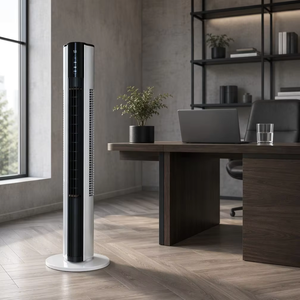 Ventilateur <span class=keywords><strong>tour</strong></span> personnalisé à faible bruit, peu encombrant, à vent naturel, avec écran LED de 46 pouces et oscillation à 90 degrés pour hôtel - Product Image 6