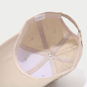 Spring Summer Outdoor Sports Sunhat Solid Color Simple Casual Baseball Cap Structured Cotton 6 Panel Sports <b>Hat</b> - Product Image 5