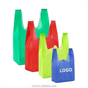 Bolsas de Mano Personalizables de Tela No Tejida, Bolsas de Plástico Económicas con Variedades en Tamaños, Colores y Logotipos, Bolsa Tipo Camiseta de Tela No Tejida - Product Image 4