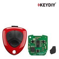 Fournitures de serrurier KEYDIY KD, télécommande universelle à 3 boutons de type B17-3 pour Ferrari, couleur rouge