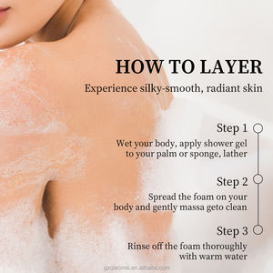 Sérum anti-taches, gel douche à la vitamine C, hydratation intense, hydrate activement la peau sèche avec du sérum à l'acide hyaluronique, gel de soin - Product Image 3