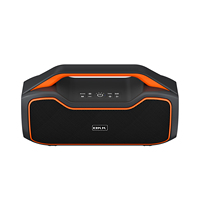 BKK / OEM Boombox en plastique 80W étanche IP67 avec lumière LED RGB, charge rapide, entrée auxiliaire DC 5V, idéal pour les fêtes