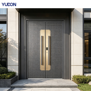 Puerta Blindada de Aluminio Fundido YUDON DOOR, Resistente a la Oxidación y a los Arañazos, Estilo de Lujo, <span class=keywords><strong>Puertas</strong></span> Delanteras <span class=keywords><strong>para</strong></span> Casas, Solución Profesional - Product Image 2