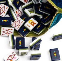 Tuiles de Mahjong Omm, 4 couches, luxe, gravées, 160 tuiles, ensemble de tuiles de Mahjong américaines Oh My, Oh-my-mahjong-tiles