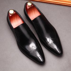 Chaussures habillées Oxford pour hommes, faites à la main, de haute qualité, à bout pointu, respirantes, antidérapantes, légères, à lacets, idéales pour l'été et les mariages. - Product Image 6