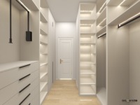 Systèmes de garde-robe promenade dans le placard moderne de luxe personnalisé conception de placards de chambre à coucher en bois pour la chambre à coucher garde-robe ouverte
