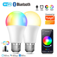 Ampoule intelligente Wifi Tuya, lampe LED Alexa, ampoules intelligentes RGB E27, 220V 110V, lampes intelligentes pour Google Assistant, Smart Life