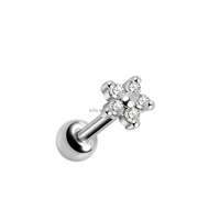 Magnifiques clous d'oreille en zircon à filetage interne, barre de langue, labret, piercing, bijoux, anneau de lèvre, prix imbattable, haute qualité