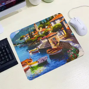 Mouse pad gamer em couro pu, cor sólida, home office, mouse pad, computador, mousepad, teclado, mesa de jogos, almofadas