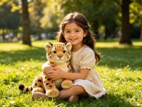 Peluche de puma réaliste, douce et moelleuse, jouet animal sauvage, cadeaux touristiques pour le zoo, vente en gros personnalisée