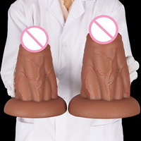 Nuevo Dildo Realista de Gran Tamaño, Silicona Suave y Flexible, Masajeador Íntimo Unisex, Juguete Sexual para Adultos, Venta al Por Mayor