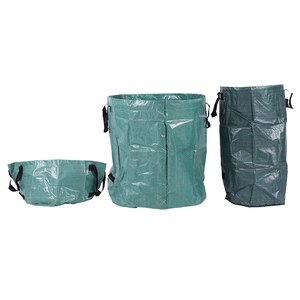 Sac de Jardin Grande Capacité pour Feuilles et Branches, Sac de Collecte de Feuilles Tombées Vert Foncé, Sac Poubelle Tissé Réutilisable pour Plantes, Fournitures - Product Image 1