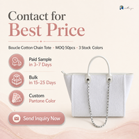 Sac à bandoulière tendance en tissu éponge uni pour femme, élégant sac à main en tissu éponge avec fermeture éclair et chaîne métallique, style créateur, sac fourre-tout