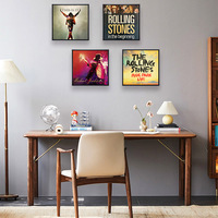 Cadre pour album vinyle 12,5'' x 12,5'' (32 cm x 32 cm) avec plexiglas, couvertures de disques vinyles brillants ou disques vinyles