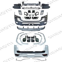 Body Kit untuk TOYOTA Land Cruiser 300 2022 Versi Low to High Sistem Bodi Mobil Termasuk Bumper Depan Belakang dengan Grille Eyebrows