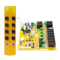 Transmisor/Receptor Inalámbrico para Grúa, Resistente al Agua y al Polvo IP66, Interruptor Remoto Industrial de Radio de 8 Botones y Doble Velocidad