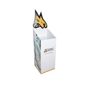 Personalizable para contenedores cuadrados de cartón corrugado, soporte de exhibición de tienda para estantes de promoción minorista de supermercado - Product Image 3