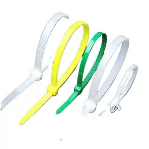 Superior In Quality Factory Direct Supply Custom Printed Free Sample Colorful Plastic Cable Tie Nylon 66 94V-2 Zip Ties