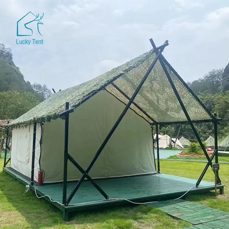 आउटडोर लक्जरी Glamping तम्बू होटल डेरा डाले हुए रिसॉर्ट आवास सफारी टेंट के लिए छुट्टी