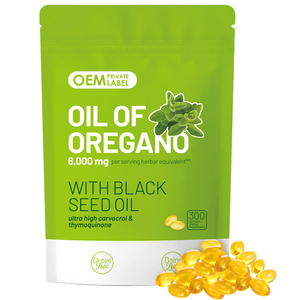 OEM 600mg d'huile d'origan Softgels 2 <span class=keywords><strong>1</strong></span> suppléments à base de plantes force carvacrol thymoquinone huile de graines noires supplément d'huile de graines noires - Product Image 1