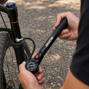 Pompe à vélo avec manomètre 300 PSI, gonfleur d'air manuel avec valve de décharge pour le cyclisme - Product Image 2