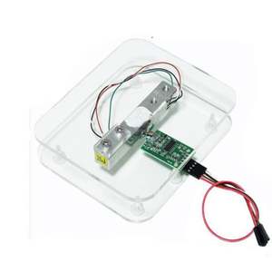 MLK 스퀘어 HX711 모듈 + 압력 센서 세트 무게 센서 전자 저울 모듈 1/5/10/20kg HX711 - Product Image 2