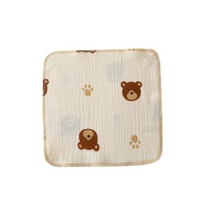 Nouveau-né Super doux bébé salive serviette pur coton gaze Burp & visage gant de toilette mouchoir pour enfants - Product Image 5
