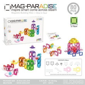 Piastrelle Magnetiche Luminose al Buio, Set di 50 Pezzi da 3,75 cm, <span class=keywords><strong>Blocchi</strong></span> da Costruzione STEM Educativi, Regalo per Bambini - Product Image 5