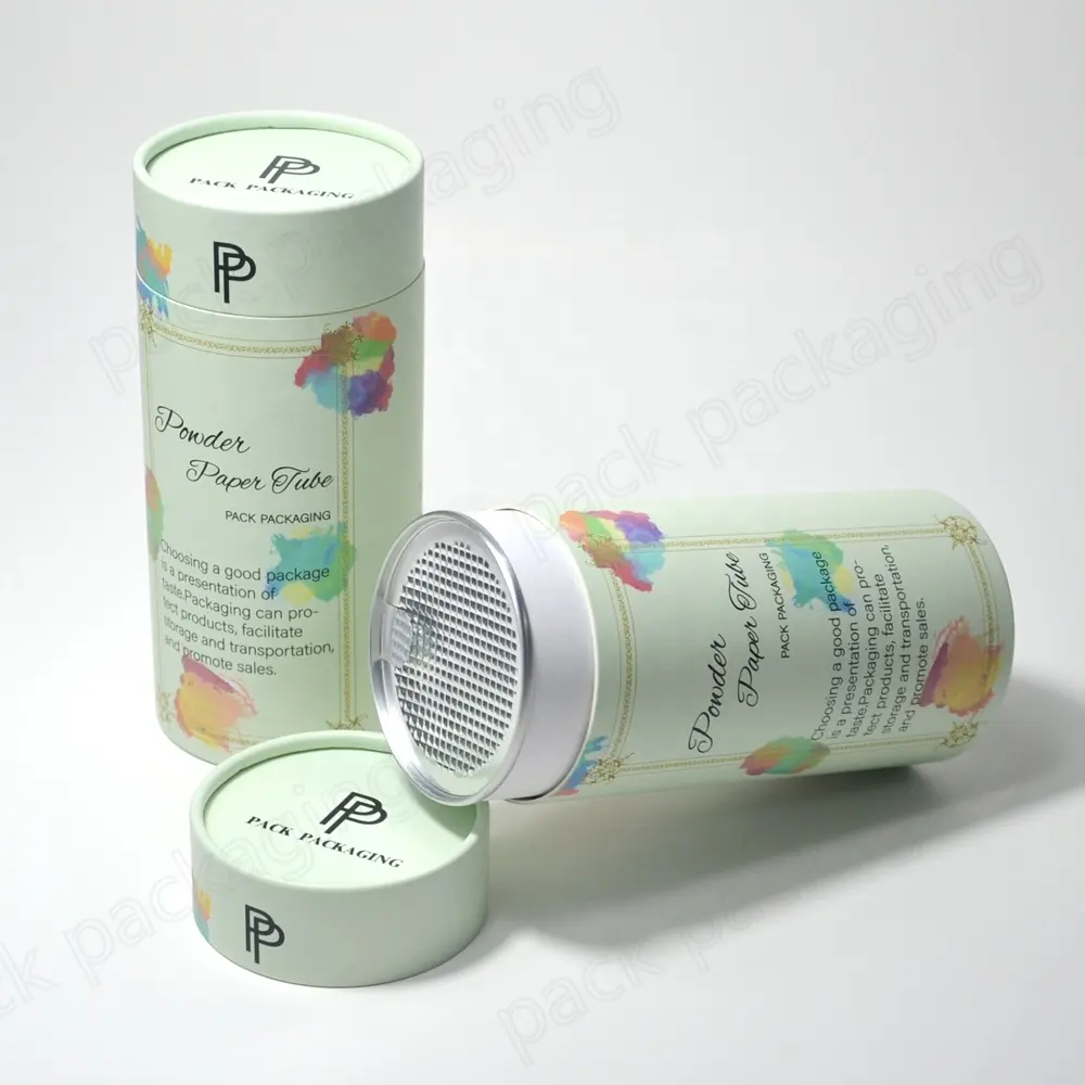 Recyclable Food Grade Tea Paper Tube Packaging Cylinder Container for Green Leaf Tea Coffee Bean Protein Powder Food Storge