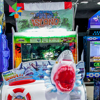 Jeu de tir au requin coloré pour parc d'attractions, jeu d'arcade personnalisé avec accepteur de pièces, jeux à pièces
