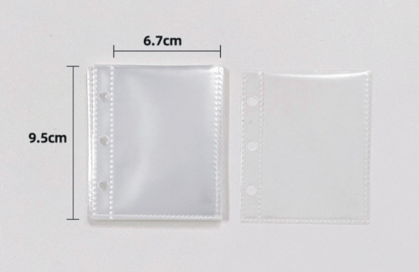 Bolsa transparente para tarjetas de 3" 20uds