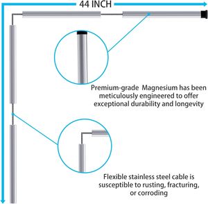 Magiê nước nóng anode Rod (44 inch linh hoạt) 3/4 "NPT chủ đề cho RHEEM, sự phụ thuộc, richmond, kenmore - Product Image 3