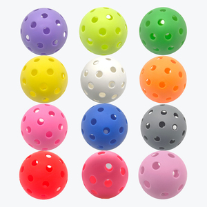 Paquete de 6 bolas de Pickleball Premium sin costuras, bolas de PP de 40 agujeros aprobadas por USAP con bolsa para uso en exteriores e interiores - Product Image 6