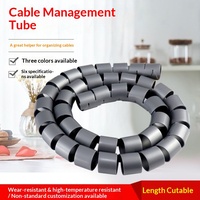 Protector de Cables en Espiral Flexible, Organizador de Cables Ajustable, Funda para Gestión de Cables, Clips para Cables de Alimentación