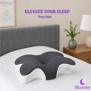 Custom Butterfly Cervical Pillow with Memory Foam Modern Ergonomics Contour Neck Support Cushion for Deep Sleep - Product Image 2