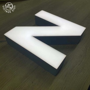 Lettres lumineuses pour façade, enseignes de magasin en métal éclairées pour bureau, disponibles à la <span class=keywords><strong>vente</strong></span> près de chez vous - Product Image 1
