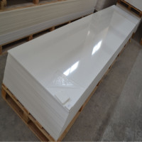 Plaques de pierre artificielle 100% pure en acrylique blanc, surface solide, 12 mm, type Duponts Corians