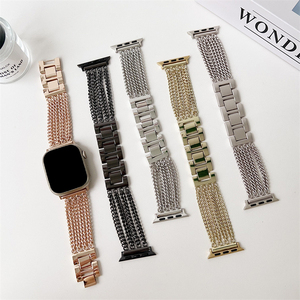 Cinturino a catena da donna Cool compatibile per <span class=keywords><strong>Apple</strong></span> <span class=keywords><strong>Watch</strong></span> cinturino di ricambio elegante per braccialetto Iwatch - Product Image 2